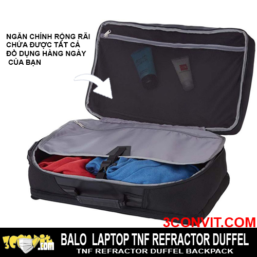 Balo đa năng TNF Refractor Duffel Black