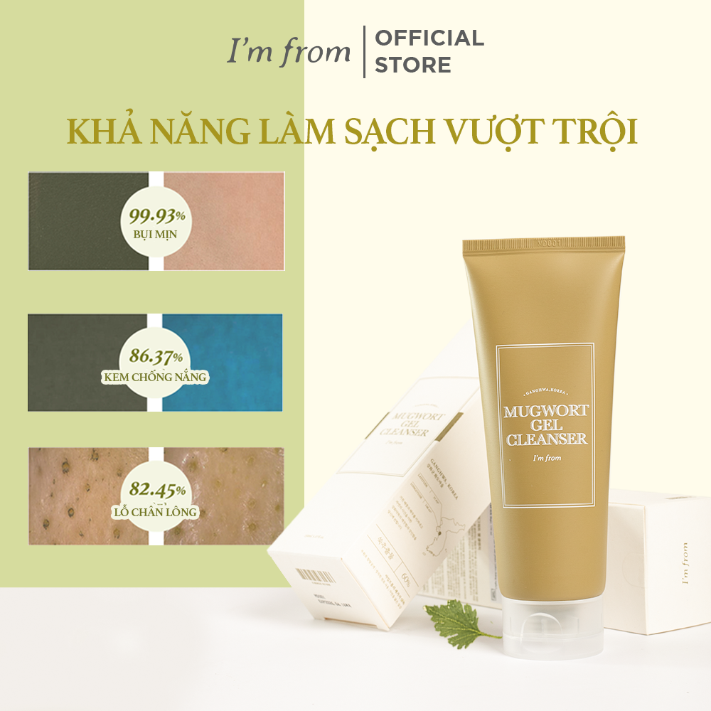 [ QÙA TẶNG KHÔNG BÁN ] I'm From Sữa rửa mặt Mugwort Gel Cleanser 30ml
