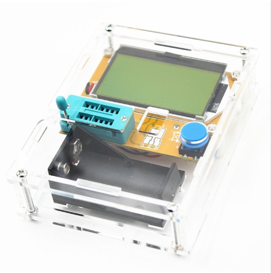 Mạch test linh kiện điện tử đa năng lcr-t4 + vỏ mica