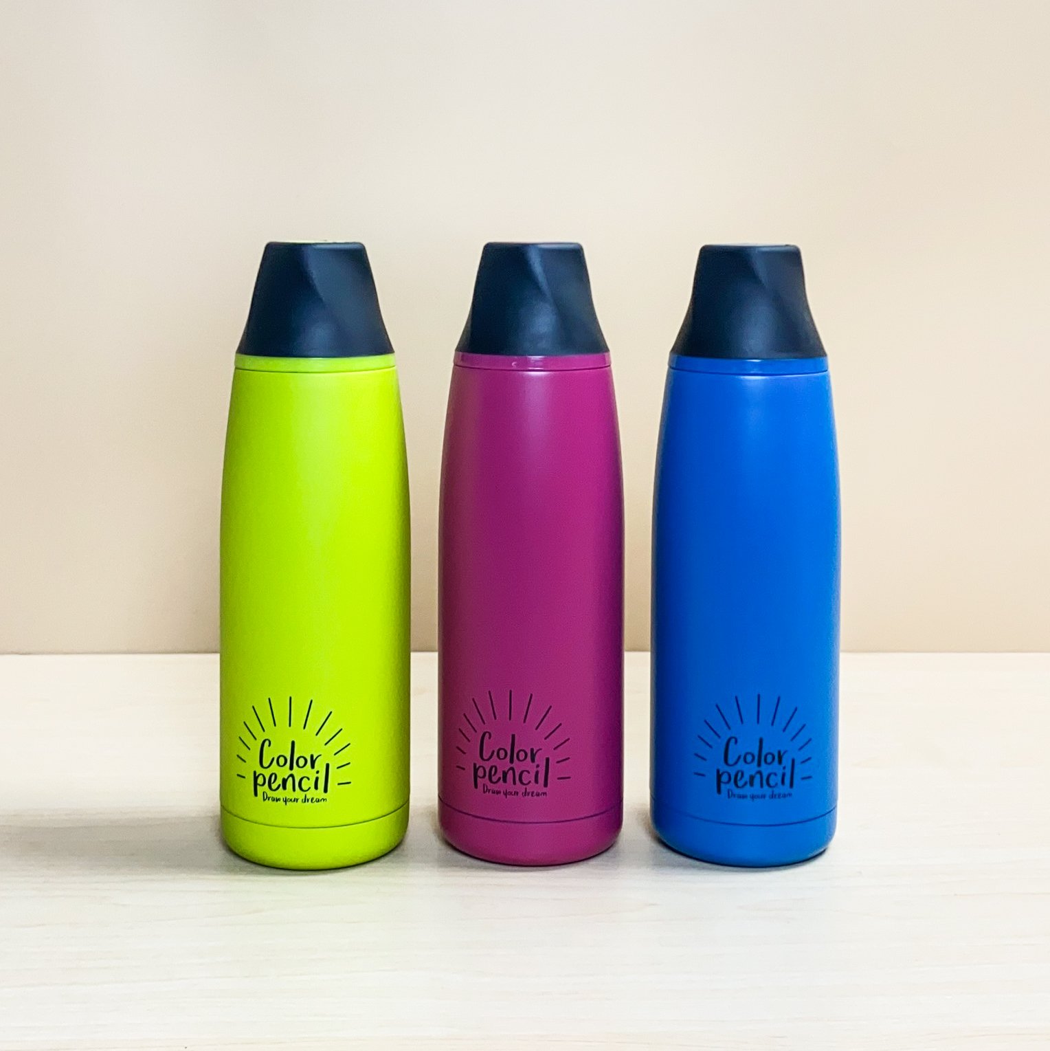 Bình giữ nhiệt Lock & Lock Twister Tumbler kiểu dáng hình cây bút chì 450ml, bình nước Lock and Lock chính hãng