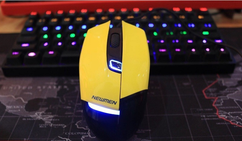 Mouse Gaming Newmen G10 ( Pink / Black / Yellow )