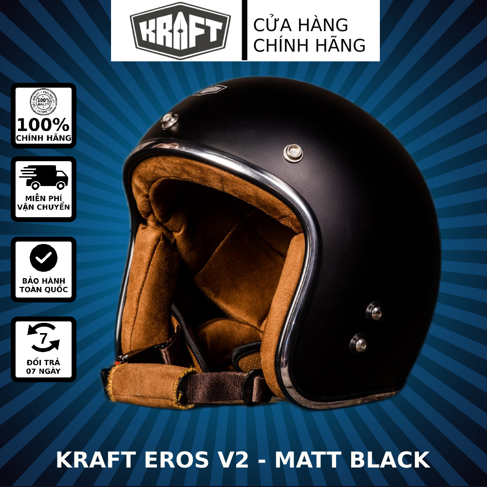 Eros V2 Kraft helmet-Black