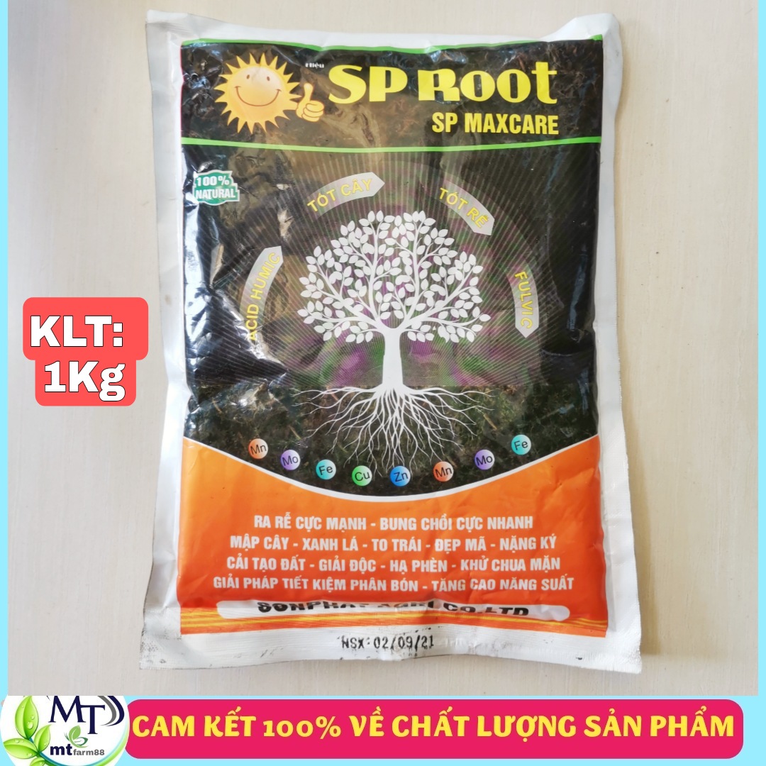 Phân bón Humic SP Root Maxcare omri plus 1kg - Ra rễ cực mạnh - Bung chồi cực nhanh - Cải tạo đất - mập cây - xanh lá