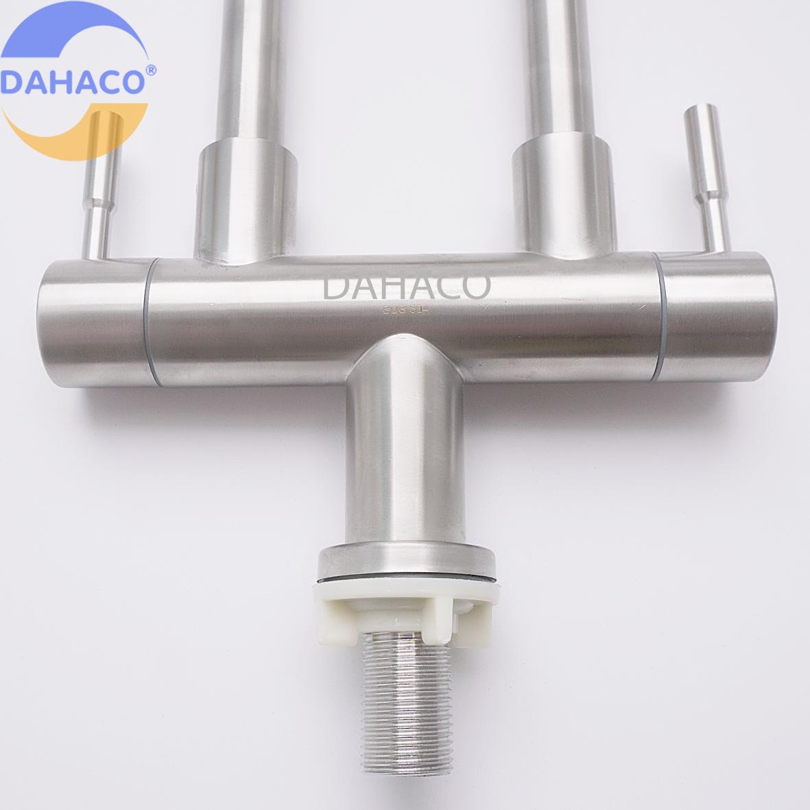 [HCM]Bộ vòi rửa chén lạnh đôi DHC-051 - Đồng thau mạ crome