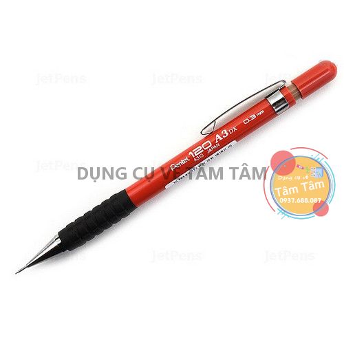 Chì bấm pentel 0.3mm a313, pentel 120 a3dx, sensi-grip® mechanical drafting pencil 0.3mm-dụng cụ vẽ tâm tâm