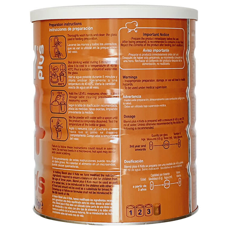 Sữa Blemil Plus 4 800g (trẻ từ 3 tuổi trở lên)
