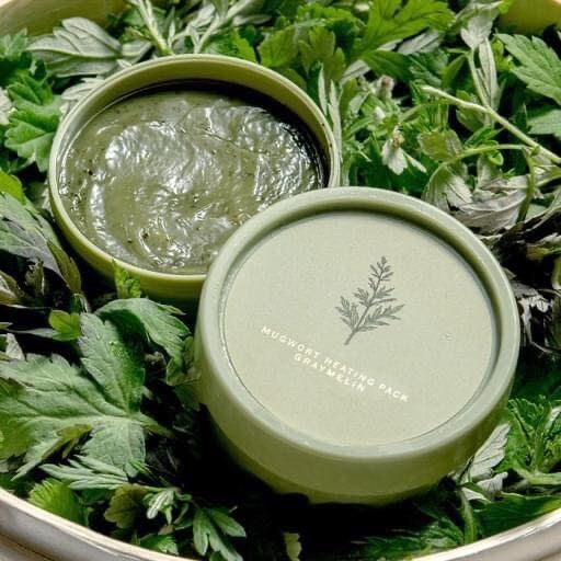 Mặt nạ thải độc da từ ngải cứu graymelin mugwort heating pack 100g