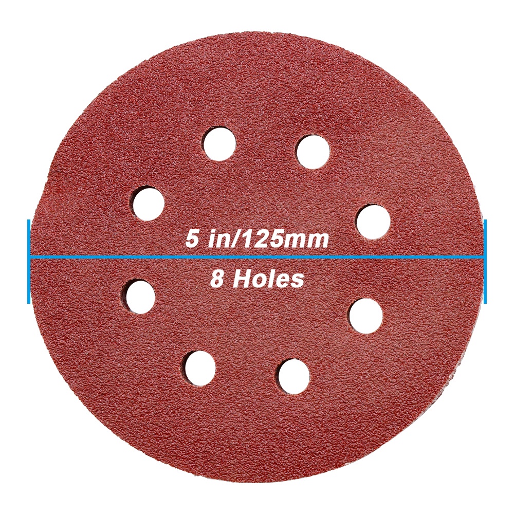 1Tờ Nhám tròn dán máy mài 125mm