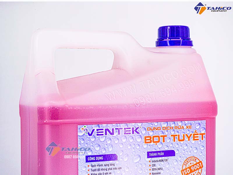 Dung dịch rửa xe bọt tuyết Ventek 5 lít