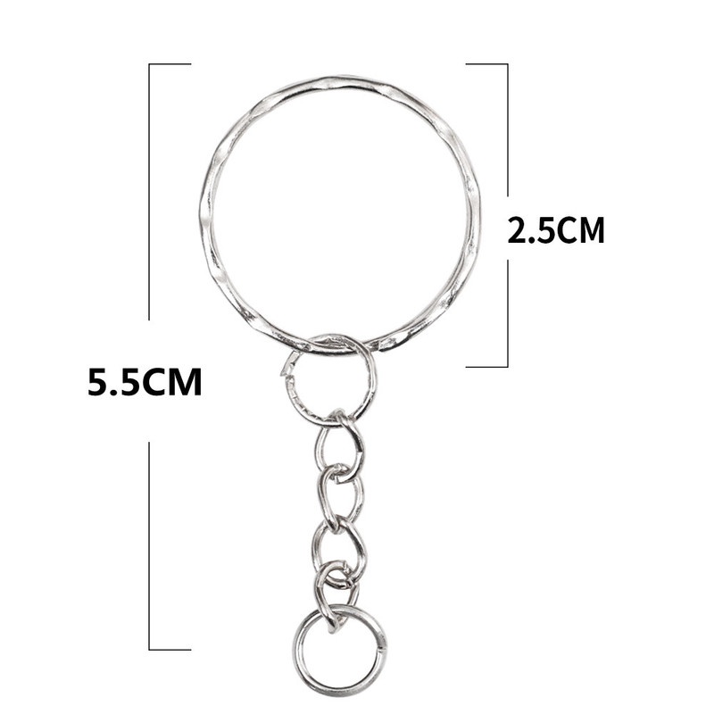 Set 10 cái - Khoen Inox làm móc khóa handmade