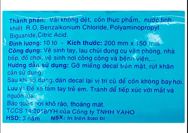 Khăn ướt cồn Let-Green 10 miếng