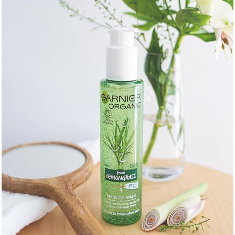Sữa rửa mặt Garnier Bio hữu cơ mix chanh xả - Nhập Đức
