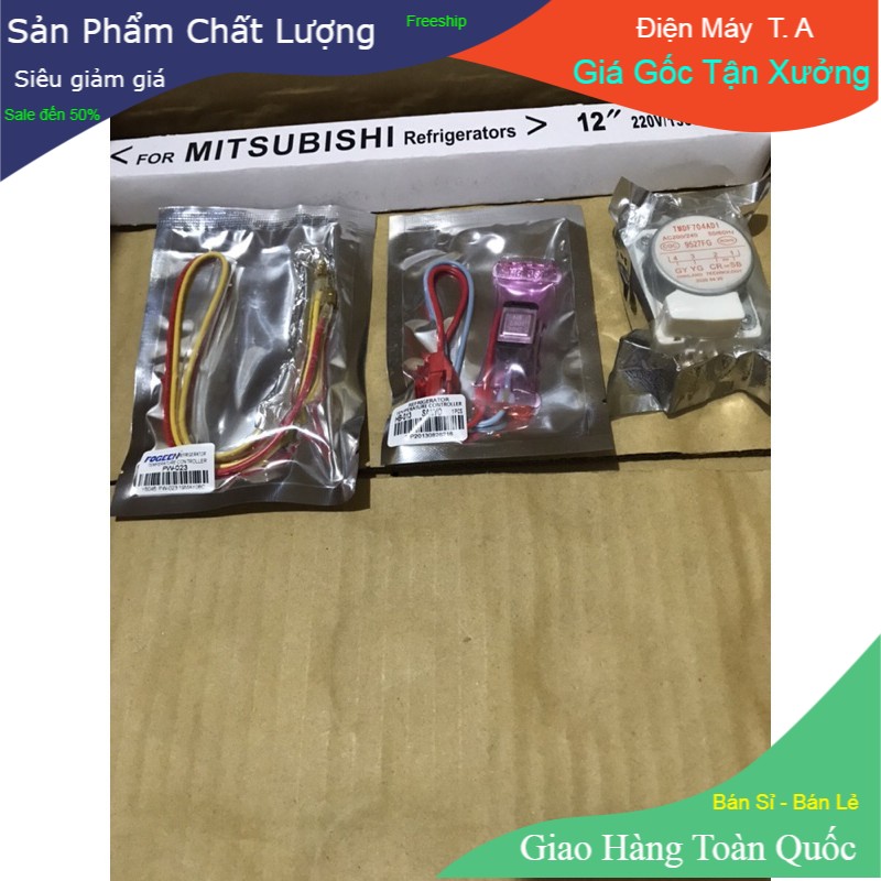 Combo Bộ Xả Đá Tủ Lạnh Sanyo ( Sò Lạnh +Sò Nóng +Bóng Sấy +Đồng Hồ Thời Gian)