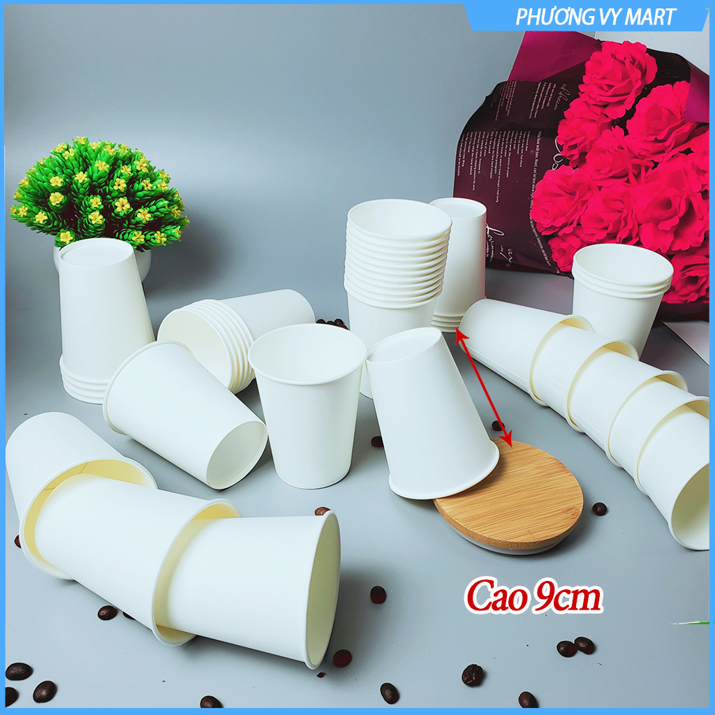 Set 50 chiếc cốc giấy 270ml ~ 9oz hàng cao cấp