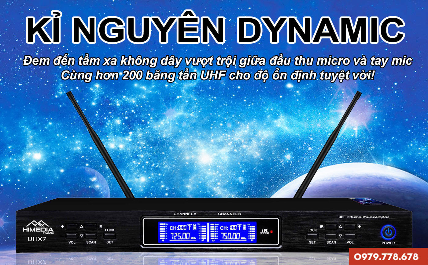 [HCM]Micro Himedia UHX7 - Micro không dây siêu hay