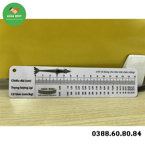 [Chính Hãng] Thước đo chiều dài tôm,Thước đo tôm,Thước đo size tôm, Thước đo kích thước tôm