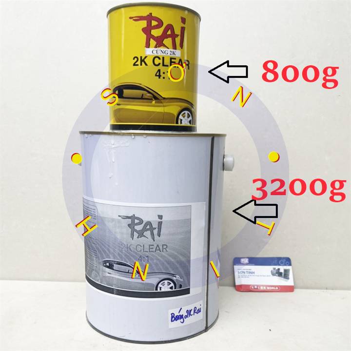Sơn bóng 2K Rai 1kg 4kg