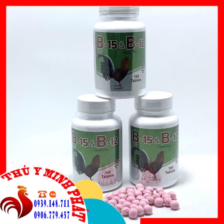 B15 & B12 cho gà đá Chiếc lẽ 20 viên - Thuố.c gà đá