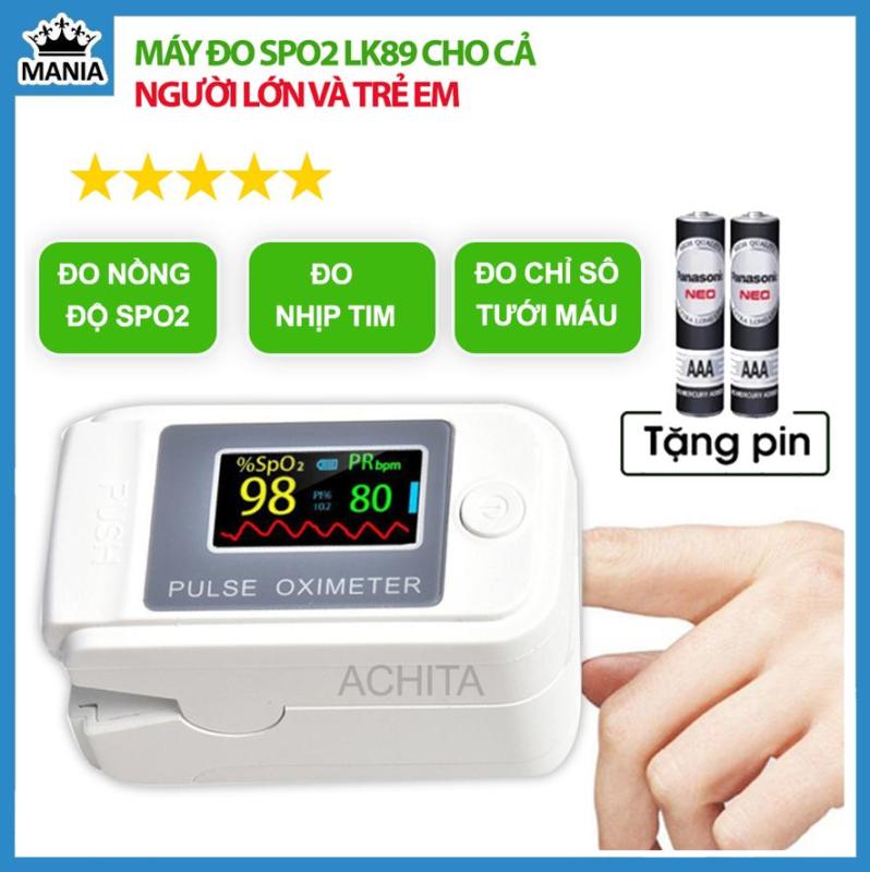 Nơi bán Máy đo nồng độ oxy trong máu spo2 ACHITA A89 Chip nhập khẩu và công nghệ quang học giúp đo cực chính xác, máy đo spo2 được chứng nhận FDA của Mỹ về chất lượng, bảo hành 6 tháng - Shop MANIA