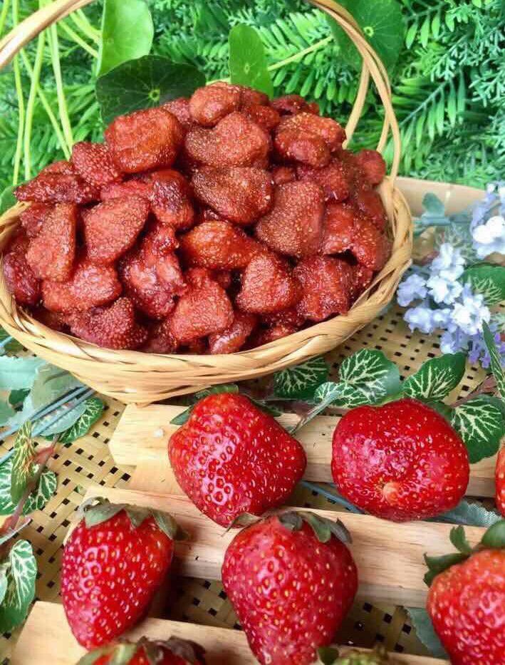 Dâu tây sấy dẻo thái lan 100g - đồ ăn vặt - ăn vặt