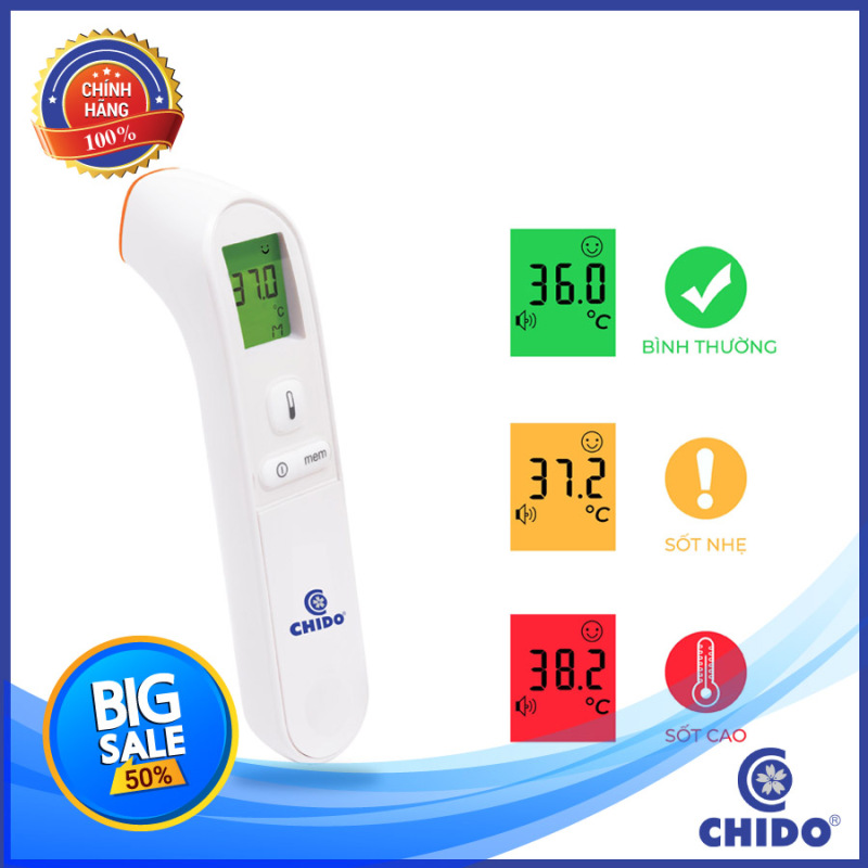 Giá bán Nhiệt Kế Điện Tử Hồng Ngoại Chido Công Nghệ Nhật Bản (Phiên bản nâng cấp 2021)