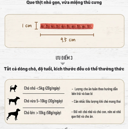 Bánh thưởng cho chó Thịt bò que - Bowwow