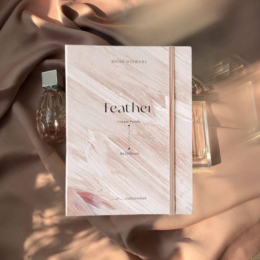Sổ còng sắt bìa cứng A5 6 lỗ Crabit sổ tay ghi chép công việc học tập - làm bullet journal planner - Feather