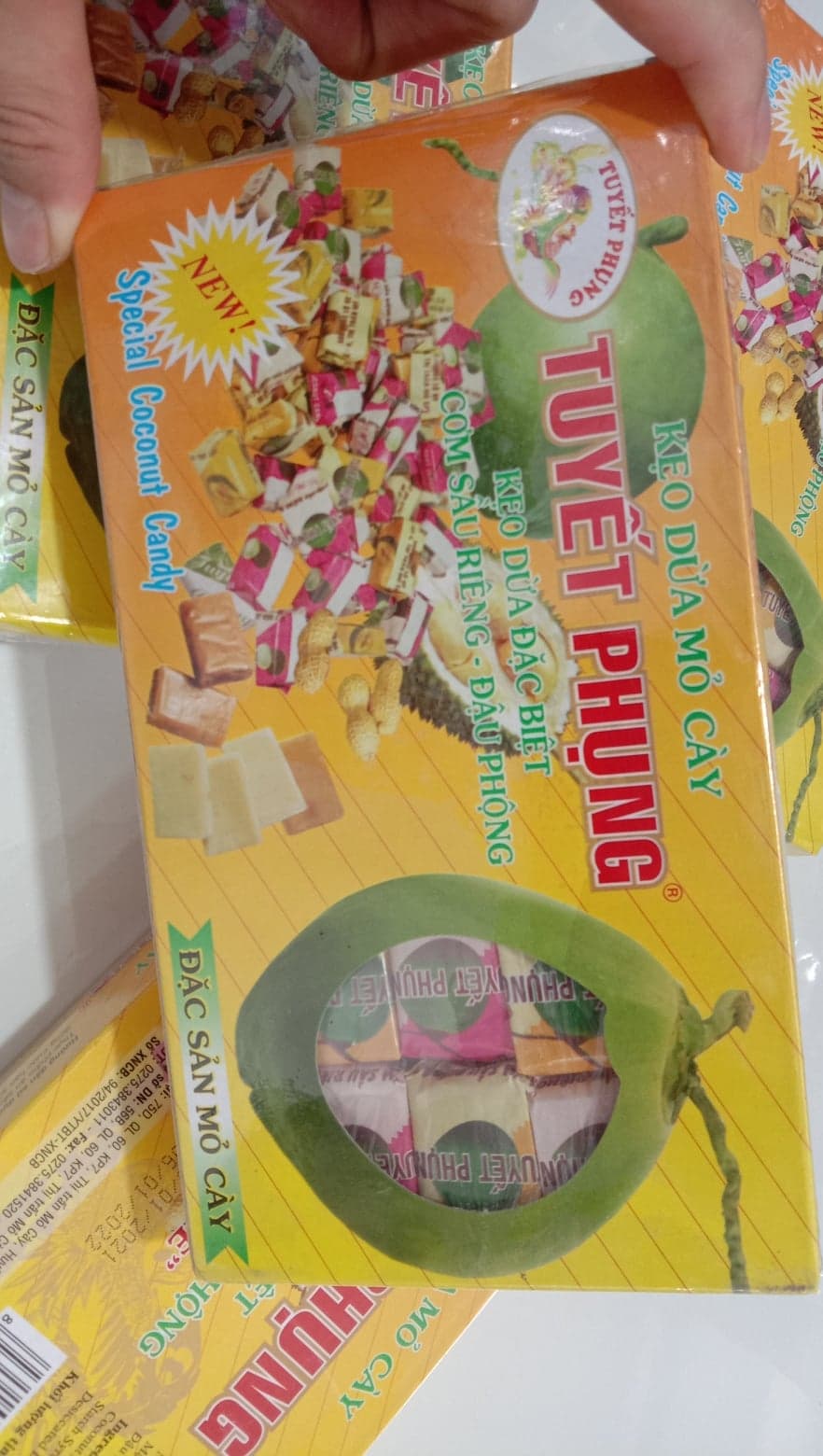 KẸO DỪ.A  Bến Tre (SẦU RIÊNG ĐẬU PHỘNG )