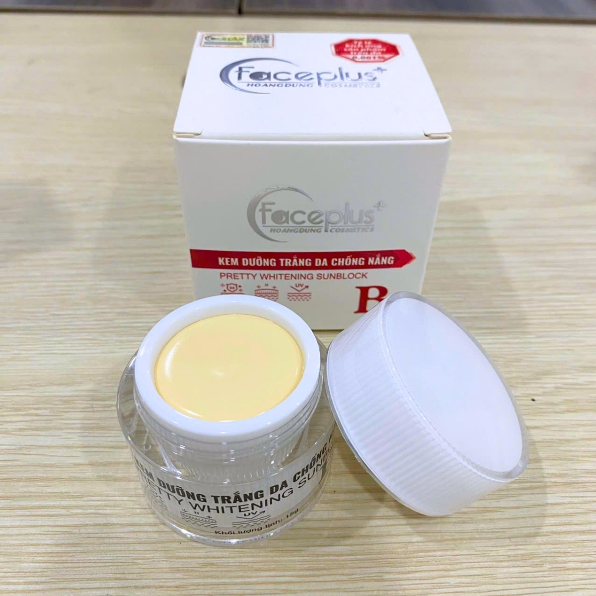 Kem dưỡng trắng da - Chống nắng FacePlus+ B5 (10g)