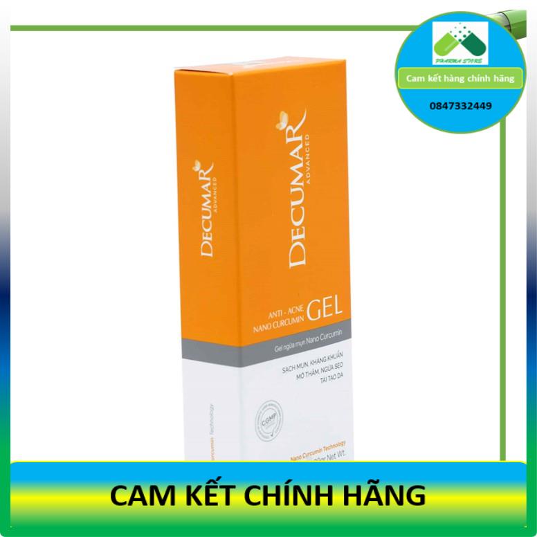 [NEW_Decumar Advanced] Gel ngừa mụn Nano curcumin (Tuýp 20g) [Decuma/ advance/ new/ kem nghệ]