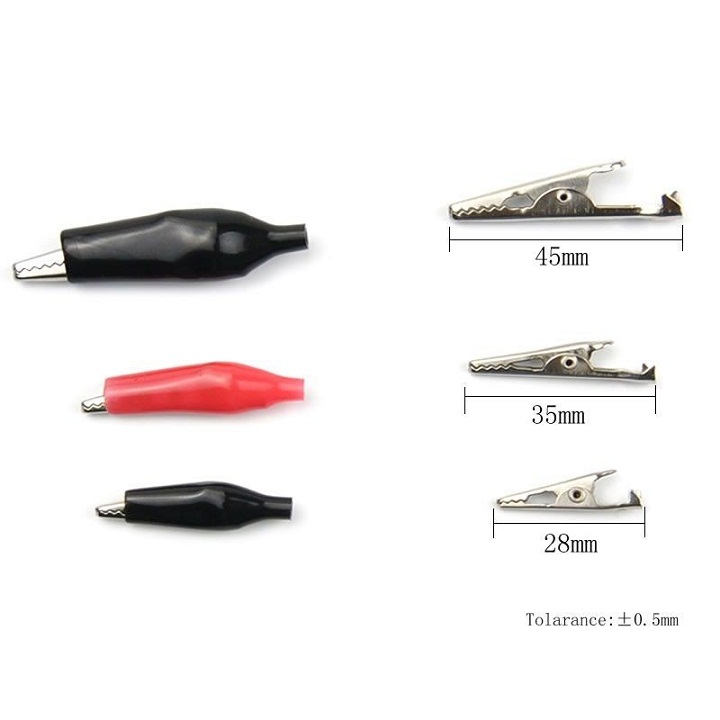 kẹp cá sấu 28mm 35mm 42mm 5 cặp