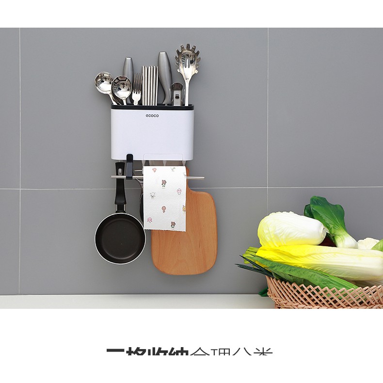 Hộp Cắm Đũa Thìa Và Đồ Dùng Làm Bếp Đa Năng Ecoco 1801