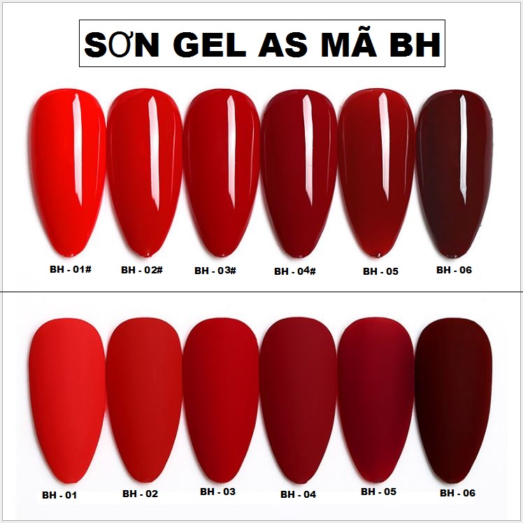 Sơn Gel  AS Mã BH 15ml - Chai đen