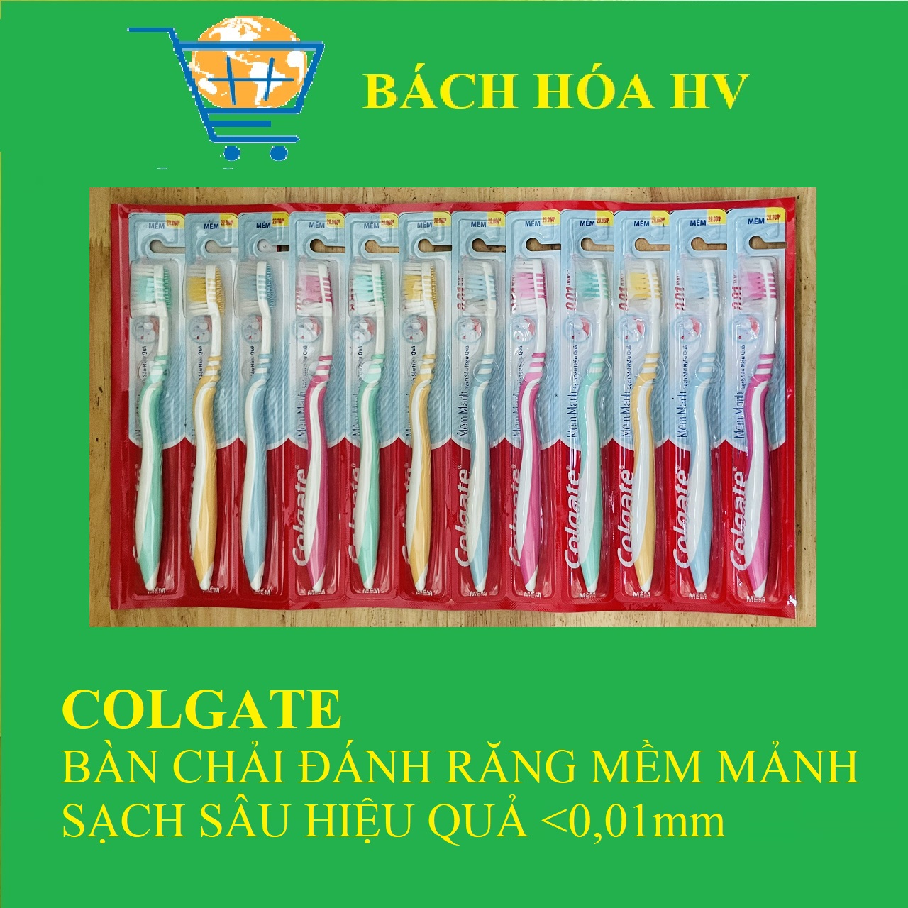 COLGATE bàn chải đánh răng mềm mảnh - BACH HOA HV