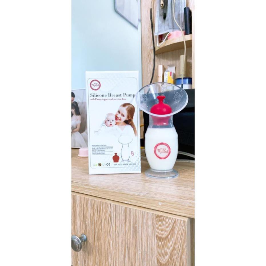 Cốc hút/ hứng sữa silicone Mom Trusted chính hãng