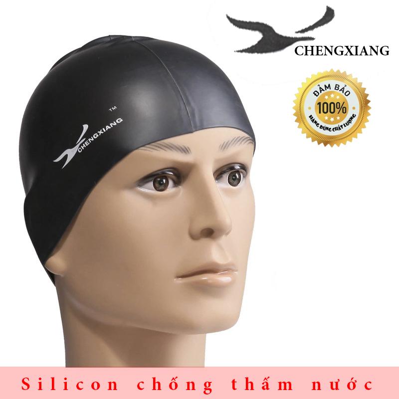 Nón Bơi cho Nam Nữ Silicone co dãn chống thấm ChengXiang CX7500