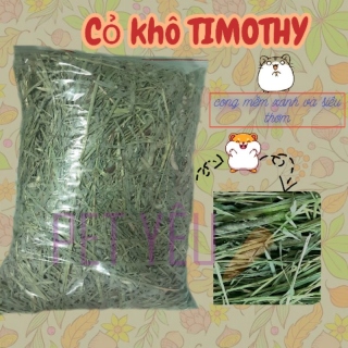 Cỏ TIMOTHY siêu thơm không lá chết không vụn (1 KG) thức ăn cho thỏ bọ chinchilla thumbnail