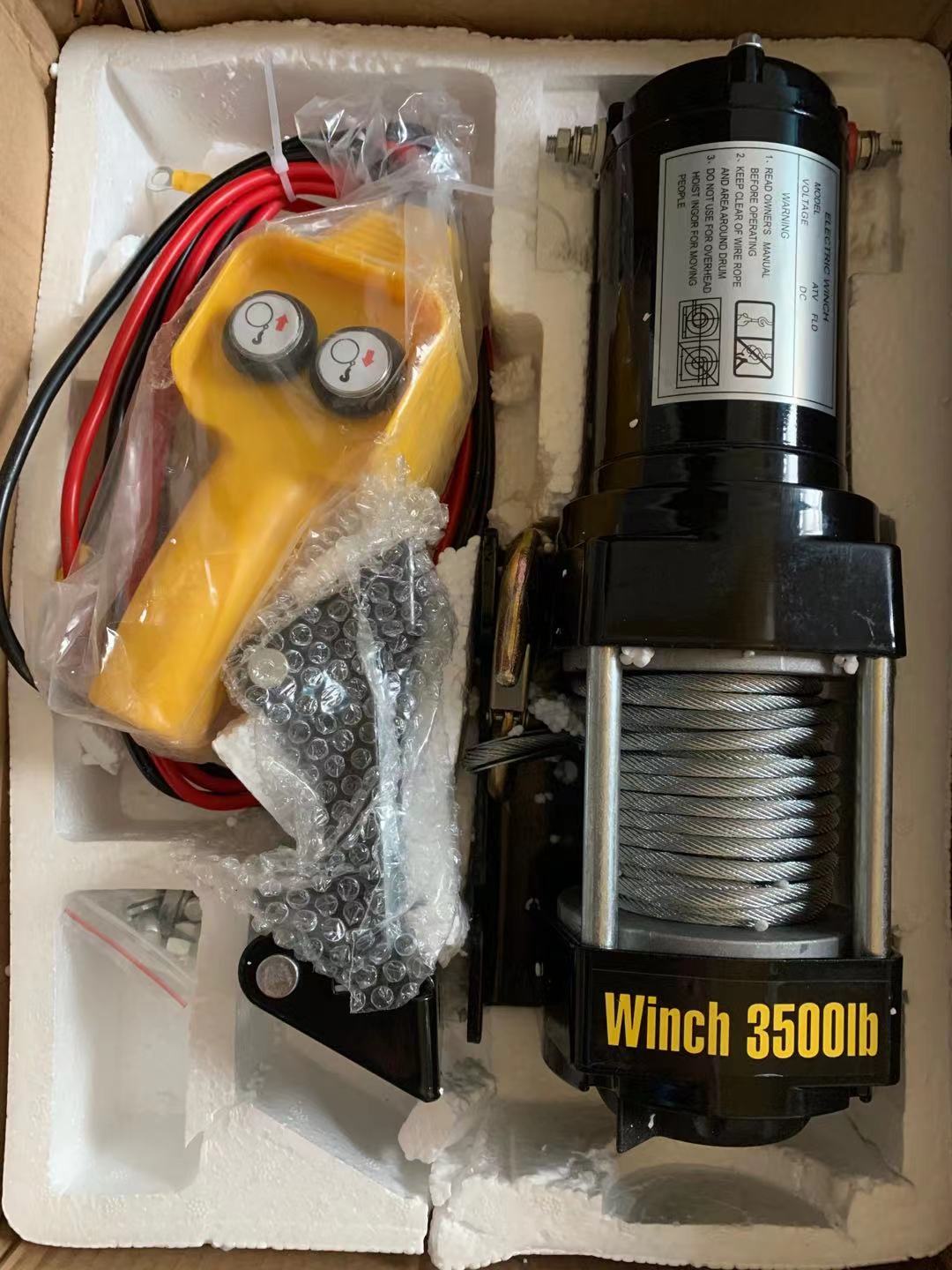 Tời điện 12v ắc quy 3500IBS(lực kéo 1587KGkg, lực nâng 300kg)