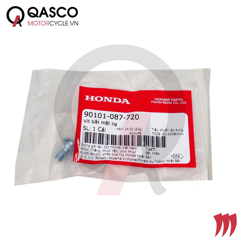 Vít bắt mặt nạ HONDA DREAM 100 (90101087720) QASCO