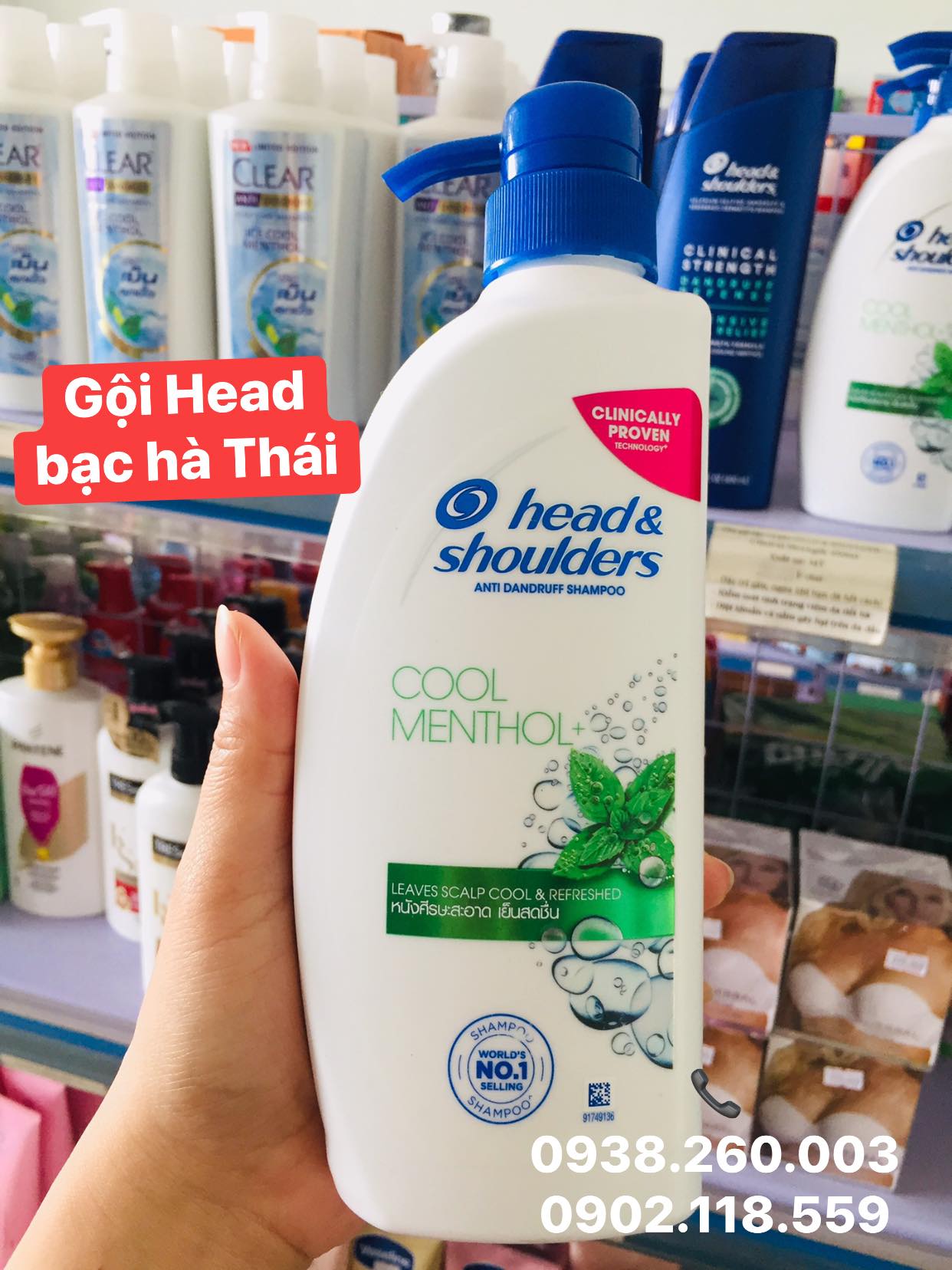 Dầu gội Head And Shoulders Sub Zero -5 độ C Thái Lan