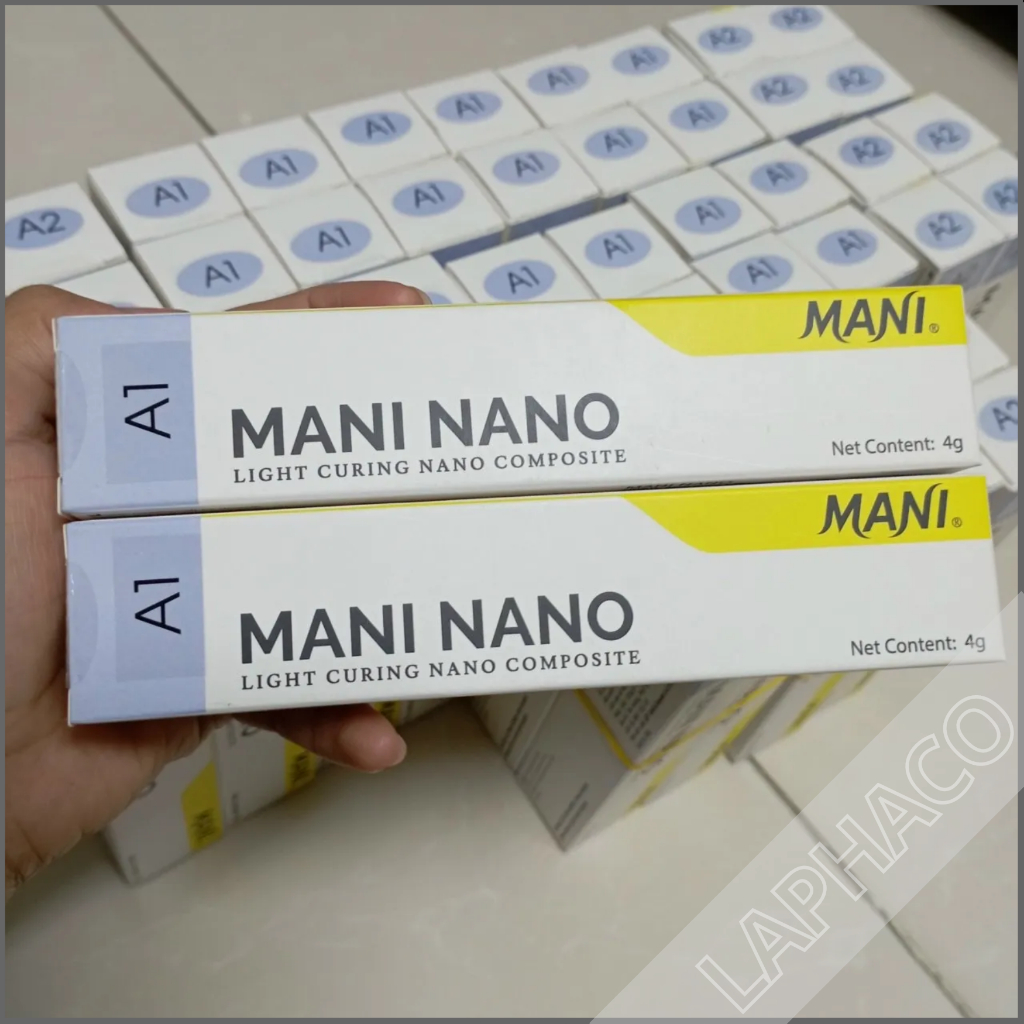 Composite đặc trám răng cửa, răng hàm Mani Nano (Hộp x tuýp 4g)