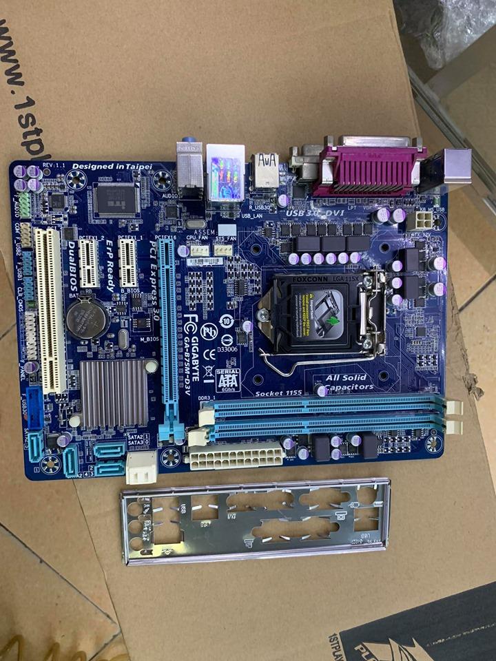 Mainboard Gigabyte B75M-D3V Socket 1155 Nguyên Zin