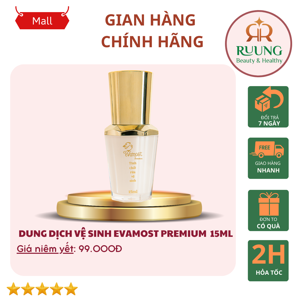 DUNG DỊCH VỆ SINH EVAMOST PREMIUM