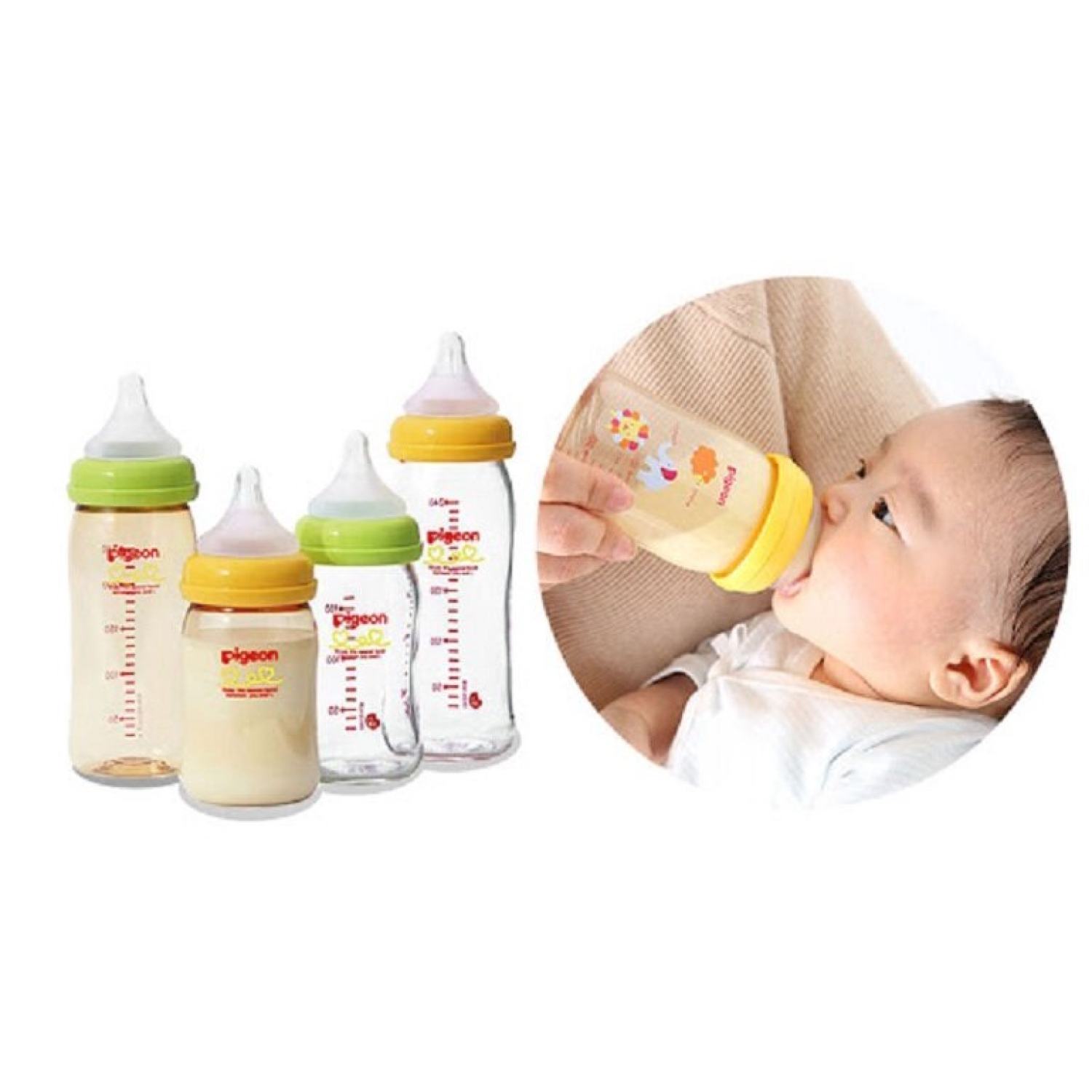 Liquidation - Pigeon Wide Neck Milk Bottles