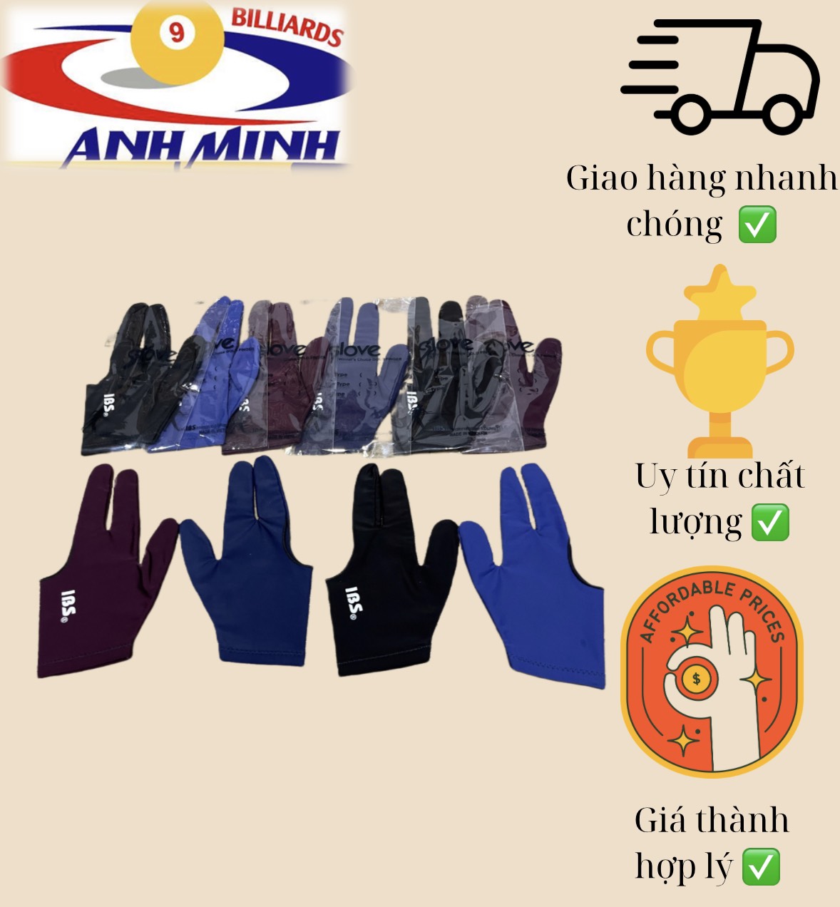 [HCM]GĂNG TAY BIDA IBS VN