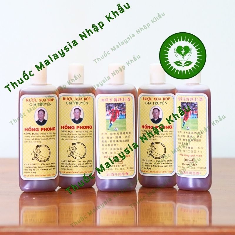 Dầu Xoa Bóp Hồng Phong 100ml- Hỗ trợ giảm đau ngoài da