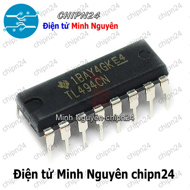 [1 con] (DT) IC TL494 DIP-16 Hàng Tốt (TL494CN) (IC tạo dao động) - HH004719