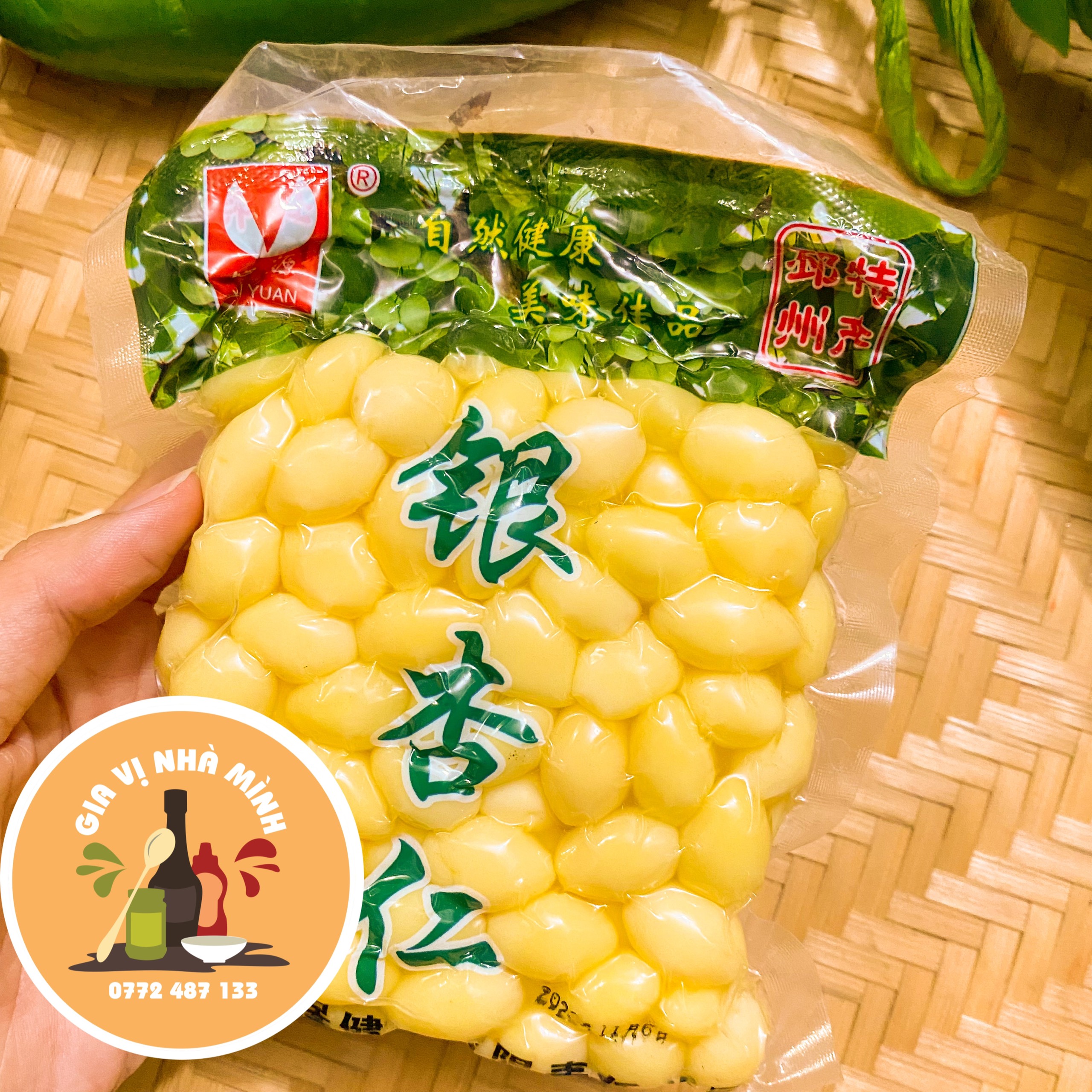 BẠCH QUẢ HÚT CHÂN KHÔNG - GÓI 250GR