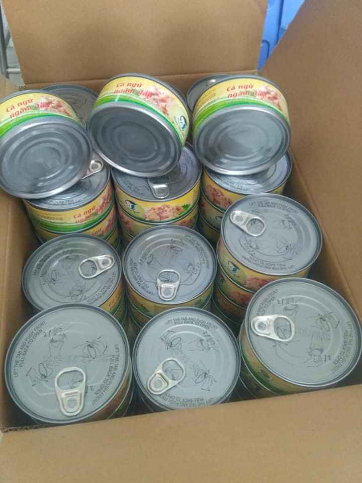Combo 24 lon cá ngừ ngâm dầu 140g (thịt xé)