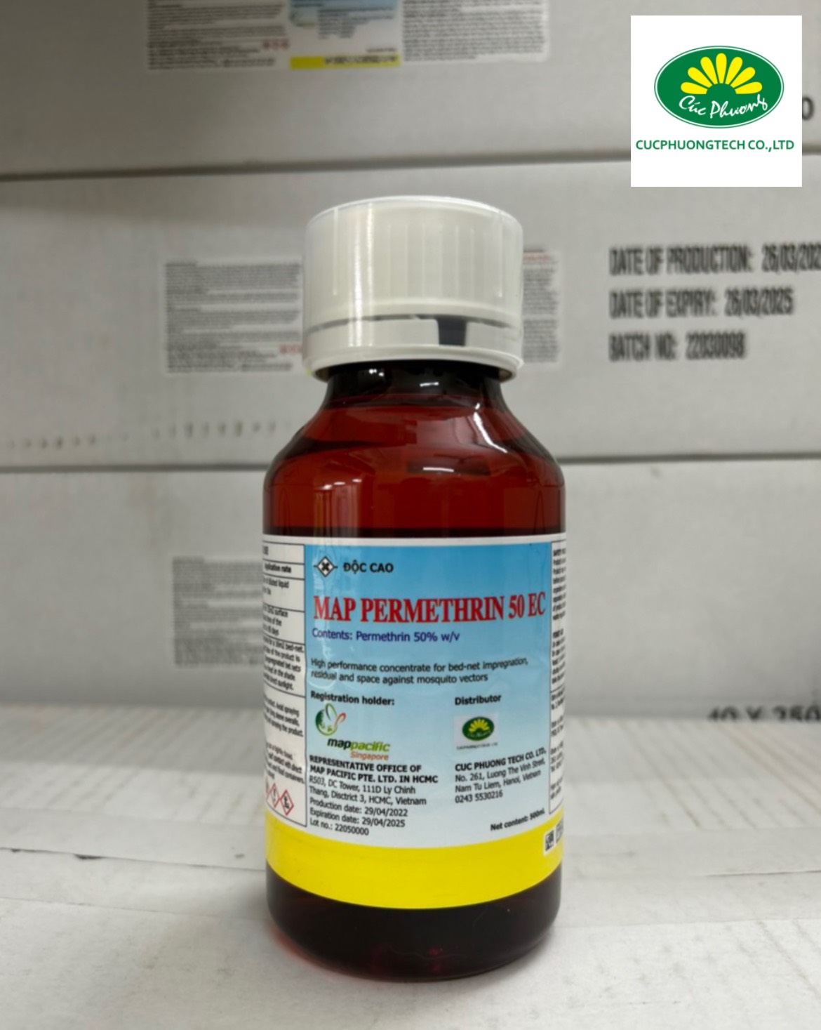 Thuốc diệt muỗi nhập khẩu nguyên chai MAP PERMETHRIN 50EC
